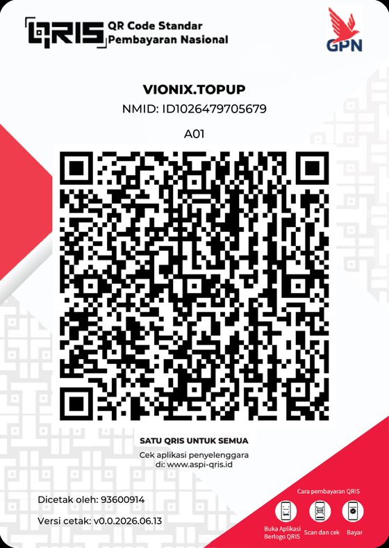 Kode QRIS Vionix